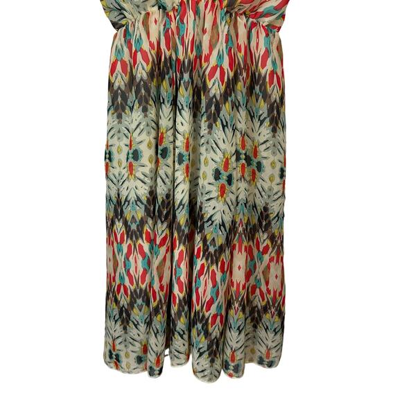 Ocean Drive Boho Mini Halter Sundress V‎ Neck Braided Straps Lined Womens S - Picture 2 of 9